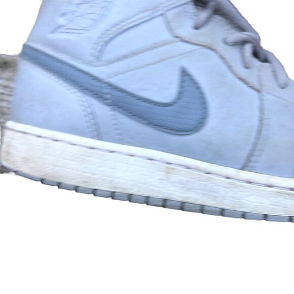 RARE Nike Air Jordan 1 Retro Mid Wolf Grey Coll Grey Size 5.5 - Picture 8 of 16